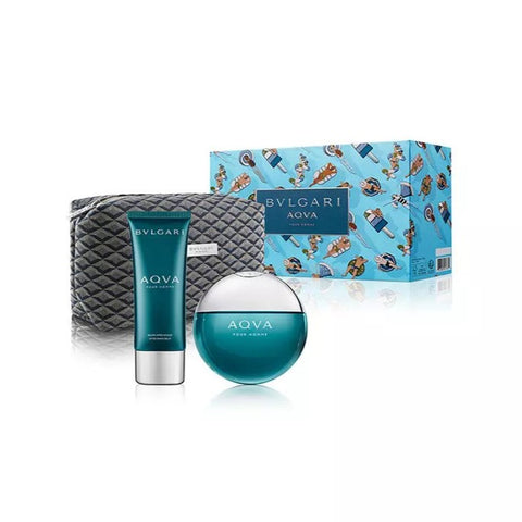 Fragrance set: Bvlgari Aqua EDT 3-Piece Gift Set For Men