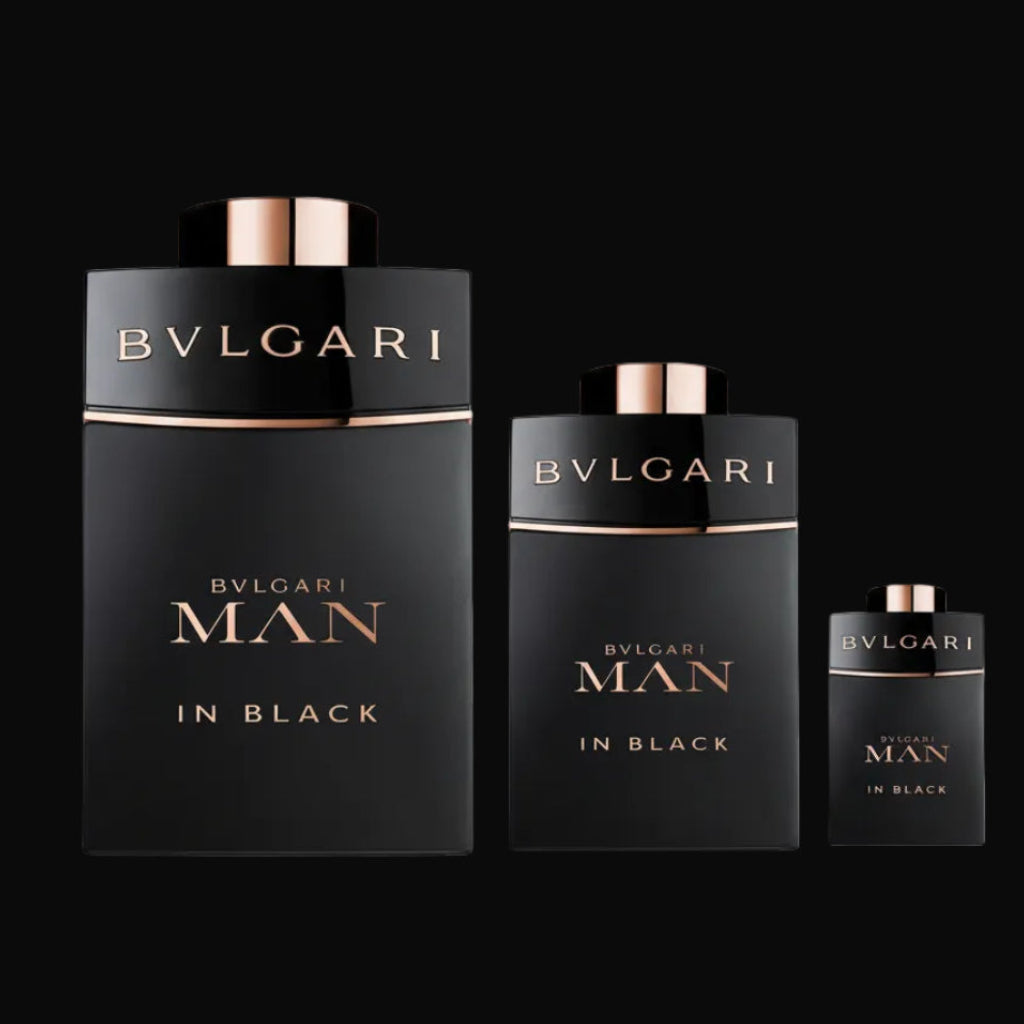 Bvlgari Man In Black 3-Piece Gift Set with 100 ml, 15 ml, and 5 ml Eau de Parfum for men