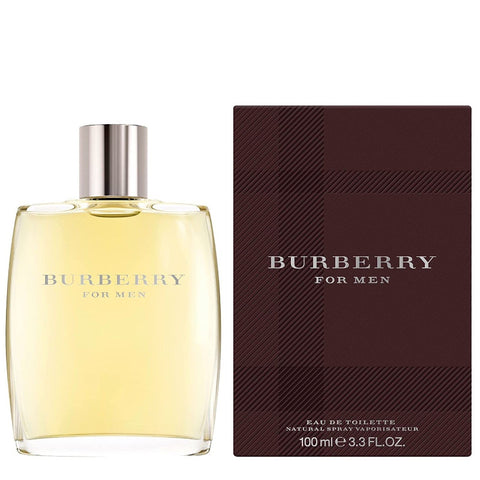 Burberry For Men Classic Eau de Toilette Spray 3.3 Oz/ 100ml