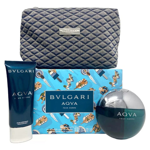 Perfume gift set: Bvlgari Aqva Pour Homme Eau de Toilette 3-Piece Set