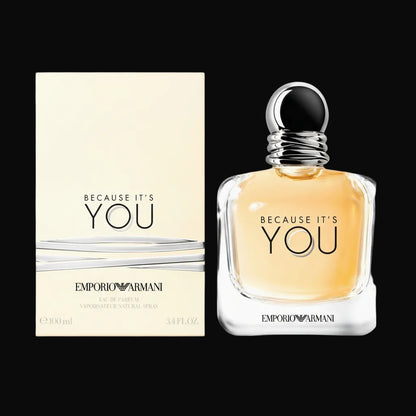 Armani Because It’s You Eau De Parfum 100 ml box and perfume bottle for women