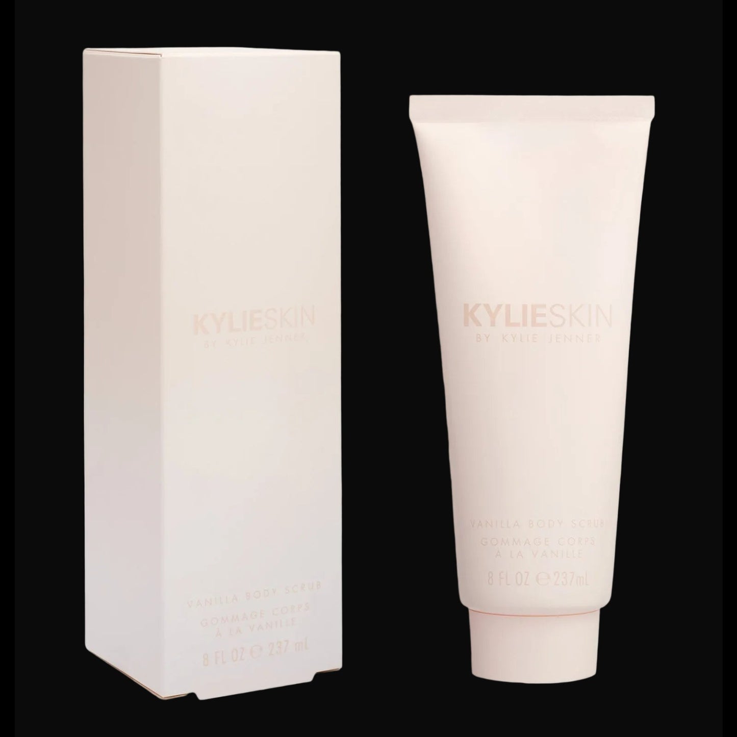 Kylie Skin Vanilla Body Scrub packaging