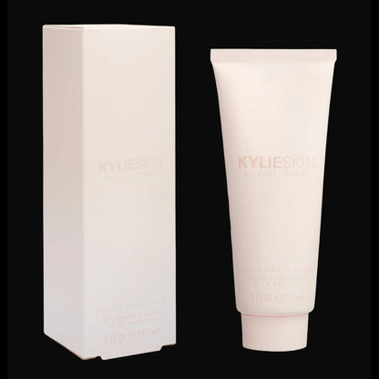 Kylie Skin Vanilla Body Scrub packaging