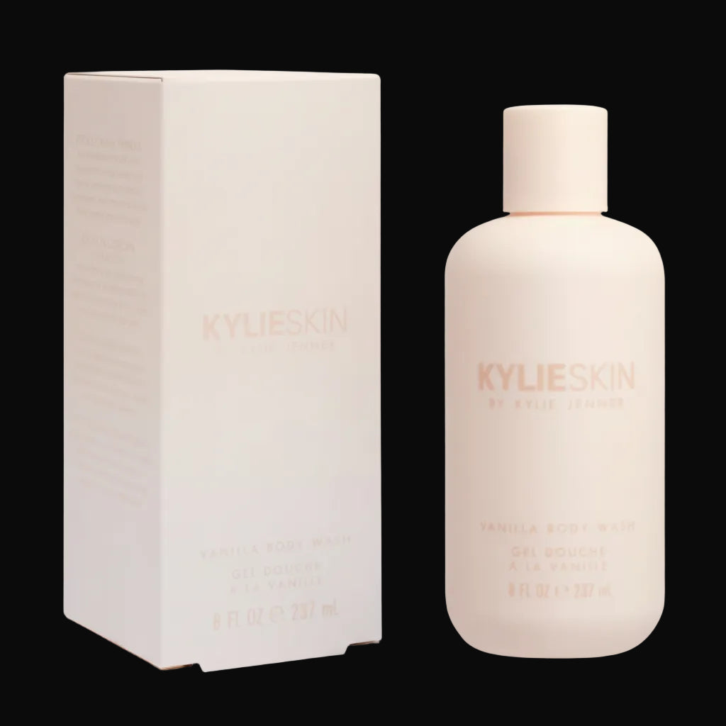 Kylie Skin Vanilla Body Wash packaging