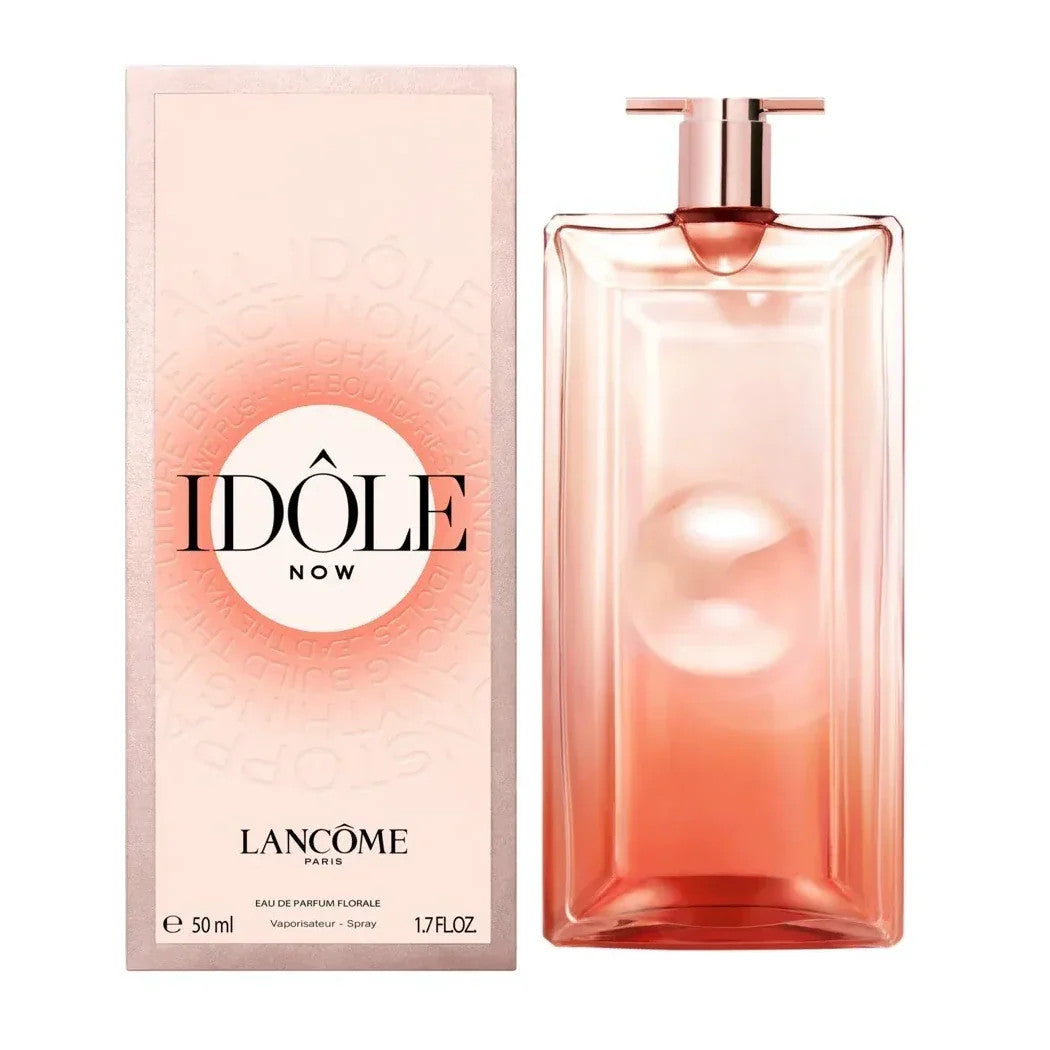 Lancôme Idôle Now Eau de Parfum Floral Spray 50 ml box and perfume bottle for women
