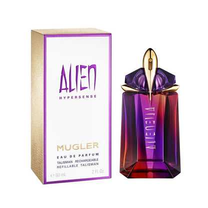 Mugler Alien Hypersense Eau de Parfum 60 ml box and perfume bottle for women