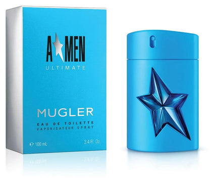 Mugler AMen Ultimate Eau de Toilette 100 ml box and perfume bottle for men