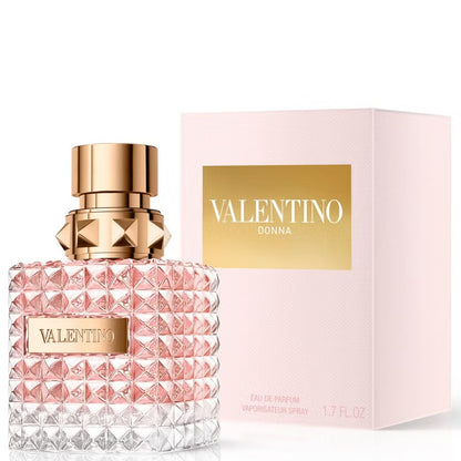 Valentino Donna Eau de Parfum 50 ml box and perfume bottle for women