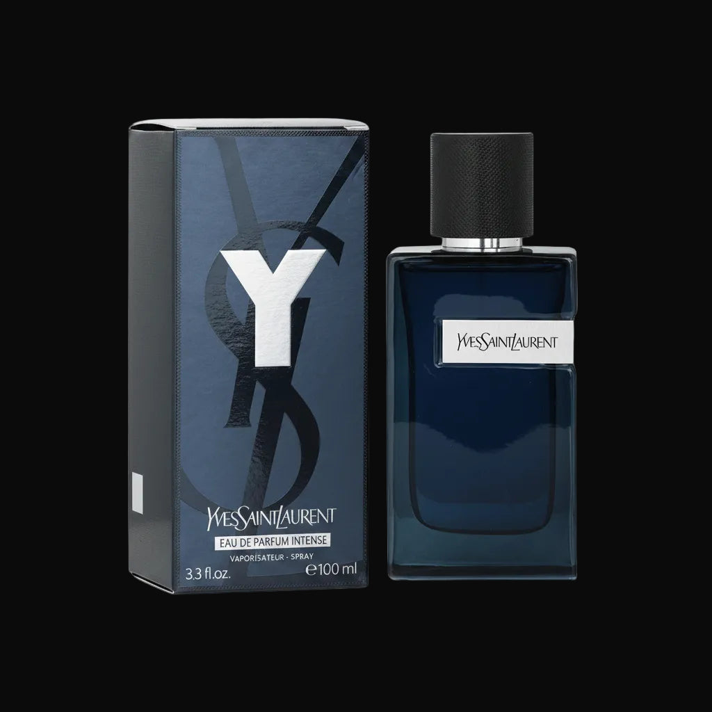 Yves Saint Laurent Y Eau de Parfum Intense 100 ml box and perfume bottle for men