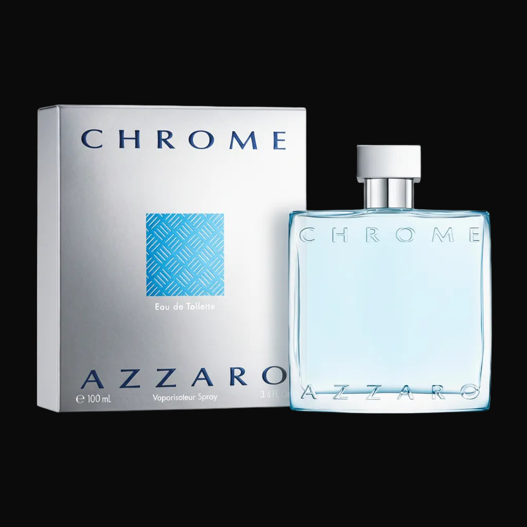 Azzaro Cologne for Men - Azzaro Chrome - Eau de Toilette spray 3.4 Oz/ 100 mL