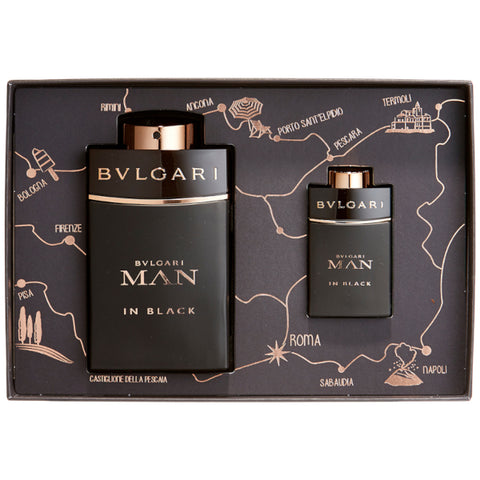Christmas Fragrance gift set  Bvlgari Man In Black 2 Pcs (EDP 100ml + EDP 15ml)