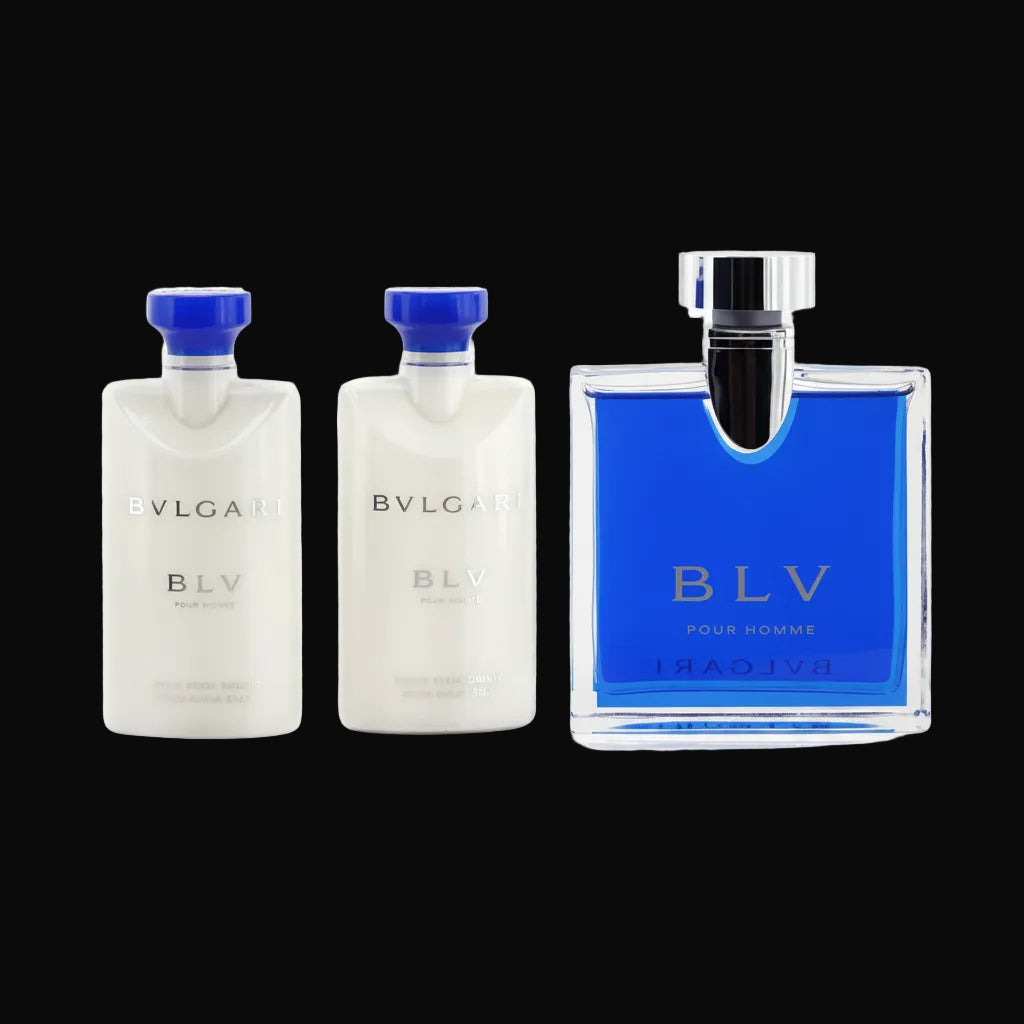 Fragrance set: Bvlgari BLV Pour Homme  4 piece Gift Set 