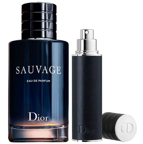 Fragrance Holiday gift set: Dior Sauvage Eau De Parfum for Men 2-Piece Set Father's Day gift set